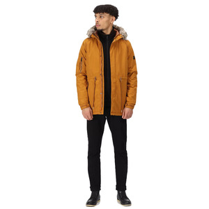 Dernière arrivée d'hiver pour hommes Couleur orange rouille Parka Vestes pour hommes personnalisées Vestes à bas prix Vestes de gros - Product Image 4