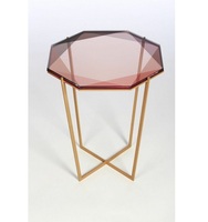 Table ronde en métal or Rose pour meubles de salon, promotion Offre Spéciale, moderne et élégante, pour pièce d'exposition et papier