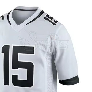 Camiseta Profesional de Fútbol Americano Personalizada, Color a Elección, Manga Corta, 100% Poliéster, Transpirable, Ropa Deportiva para Hombre - Product Image 5