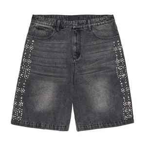 Baggy cargo shorts pour hommes multi-poches coupe ample style tactique streetwear cordon taille élastique coton matériel respirant - Product Image 3