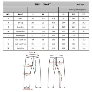 Pantalon de course de moto pour hommes imperméable, à séchage rapide et respirant avec coussinets de protection amovibles - Product Image 6