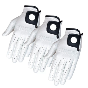 100% GUANTES DE Golf genuinos para hombres, partículas antideslizantes, Material de cuero transpirable, cómodos, piel de oveja suave, compatibles con deportes - Product Image 1