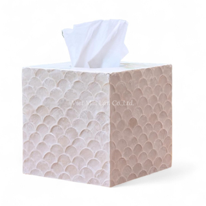 Caja de pañuelos clásica hecha a mano con incrustaciones de nácar, soporte decorativo de origen vietnamita para un estilo de lujo, venta al por mayor - Product Image 1