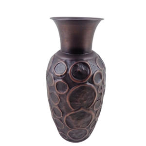 Vajilla, florero de Metal decorativo, maceta de hierro de Color bronce para el hogar y la decoración de la boda hecha a mano - Product Image 4