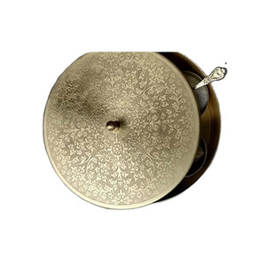 Boîte à épices artisanale en laiton avec cuillère 7 conteneurs 100 ML accessoires de cuisine couleur or plaqué boîte à épices en laiton antique - Product Image 1