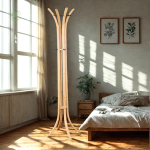 Porte-manteau en bambou autoportant meubles produit naturel fabriqué à partir de stratifié de bambou vietnamien vente en gros de meubles d'intérieur - Product Image 1