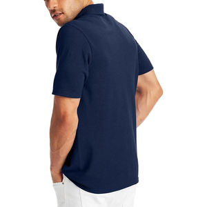 Polo deportivo de diseño personalizado, Polo de golf de mezcla de algodón transpirable - Product Image 3