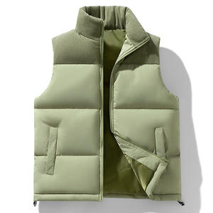 Gilet d'hiver épais et chaud pour homme 2026 avec fermeture éclair, en coton matelassé, assorti aux couleurs de l'automne et de l'hiver - Product Image 1