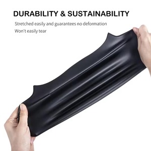 <span class=keywords><strong>Bonnet</strong></span> <span class=keywords><strong>de</strong></span> <span class=keywords><strong>bain</strong></span> universel imperméable en silicone, léger, écologique, unisexe, pour cheveux longs, protection auditive, sans coupe <span class=keywords><strong>de</strong></span> cheveux - Product Image 5