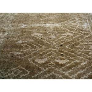 Alfombra de Seda Anudada a Mano AKPS-3002 Gulmarg Gold, Diseño Geométrico Clásico, 10 mm, Viscosa, para Entrada, Pasillo, Rectangular, Hecha a Mano - Product Image 3