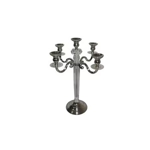 Candelabros de Metal de latón chapado en oro, mesa decorativa relámpago para Navidad para bodas, hoteles y villas - Product Image 2