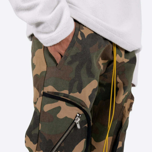 Pantalon cargo personnalisé pour hommes, vêtements de travail tactiques multi-poches, vêtements de sport d'extérieur durables, pantalons streetwear en coton respirant, vente en gros - Product Image 5