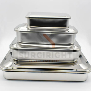 Disinfection <b>Box</b> Thickened Stainless Steel Covered Tray BY Surgiright Instruments - Product Image 1