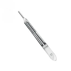 Manche de scalpel de haute qualité n° 4 4 Poignées de scalpel réutilisables en acier inoxydable, outil chirurgical manuel pour grandes lames - Product Image 4