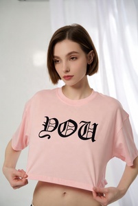 เสื้อยืดครอปลำลองสำหรับผู้หญิง ชุดฤดูร้อนสุดอินเทรนด์ เนื้อผ้านุ่ม สวมใส่สบาย ดูดีทุกวัน - Product Image 5