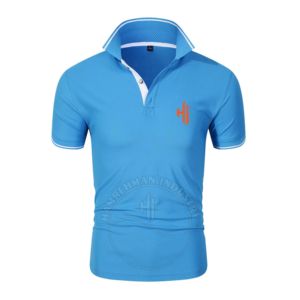 Ventes en gros de polos pour hommes en polyester pour 100% coton, polos vierges pour hommes, personnalisables - Product Image 5