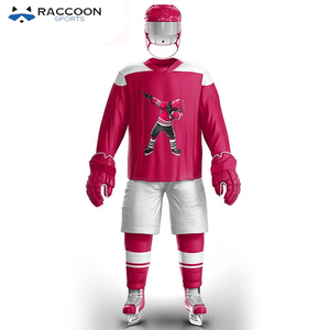 Ensemble d'uniformes de hockey sur glace pour hommes, style 2022, personnalisé, sublimation, qualité supérieure, séchage rapide, respirant, logo personnalisé, Raccoon Sports - Product Image 6