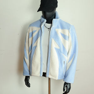 2026 OEM Custom Logo Printed Unisex <b>Sherpa</b> Cotton Fleece Heavy Weight Fleece Winter Regualr Fit <b>hoodie</b> Zip-up Jackets - Product Image 3