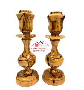 Accesorios de madera portavelas Morden Decoración de mesa para el hogar portavelas para el hogar Hotel sala de estar café decoración superventas - Product Image 1