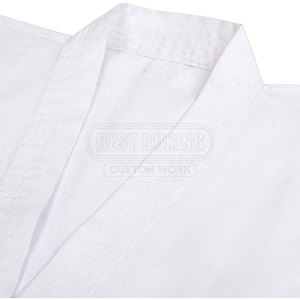 Taekwondo Uniform With V <b>Neck</b> Design And Ripstop Pants For Martial Arts Use Jiu Jitsu Kimono Taekwondo Uniform - Product Image 2