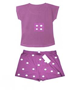 ชุดนอนสตรีแขนสั้นพิมพ์ลาย,กางเกงขาสั้นปรับแต่งการผลิต Daisyapparel In India - Product Image 2