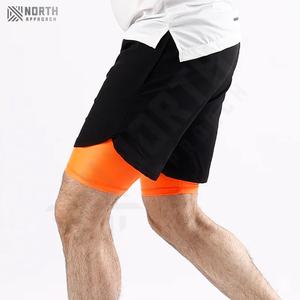 Pantalones Cortos Deportivos Casuales para Hombre, con Cordón, Ajustados, de Compresión, de Lona, de Poliéster/Algodón, para Gimnasio, Entrenamiento, Verano - Product Image 4