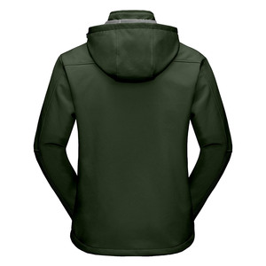 Cómoda chaqueta impermeable Softshell para exteriores para hombre, a prueba de viento, con cuello levantado, cierre de cremallera, venta al por mayor - Product Image 2