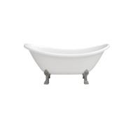 Baignoire autoportante en acrylique durable, carrée, à double extrémité, pour projets de rénovation de salles de bain d'hôtels, villas et spas
