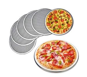 2025 artículos más vendidos sartén para pizza de aleación de aluminio, bandeja de pizza de aluminio, plato de pizza de aluminio, sartén para corteza de pizza de aleación de aluminio - Product Image 1