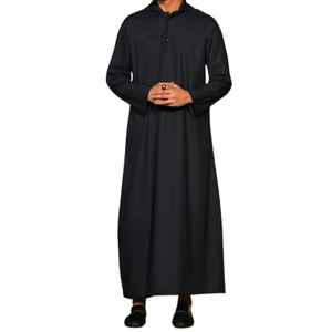 Túnica Islámica Personalizable al por Mayor para Bordado, Diseño en el Escote y los Puños, Tela Ligera, Túnica para Eid y Ramadán - Product Image 1