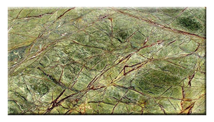 Dalle de marbre vert Rainforest finition aiguisée pour décoration intérieure-pour salle de bain cuisine bureaux bâtiments marbre - Product Image 6