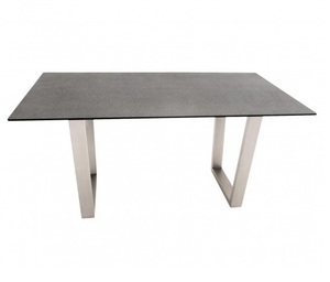Comedor con patas de metal de diseño moderno de acero inoxidable para sala de estar Comedor y mesa de centro con tapa de madera - Product Image 6