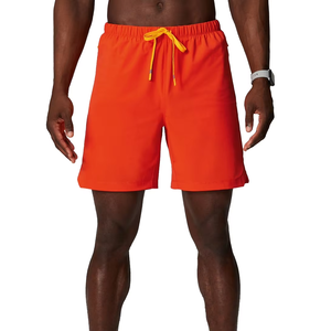 2025 été Polyester hommes athlétique Gym Shorts séchage rapide léger Logo personnalisé solide cordon taille confort course - Product Image 4