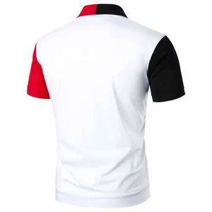 Tendencia Logotipo bordado personalizado 100% algodón Logotipo bordado personalizado Hombres Golf Uniforme de negocios Sólido - Product Image 2
