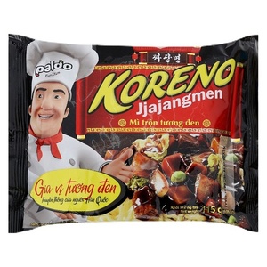 Koreno Jjajangmen Pasta 115g estilo coreano salsa de frijol negro fideos instantáneos exportación al por mayor de Vietnam - Product Image 1