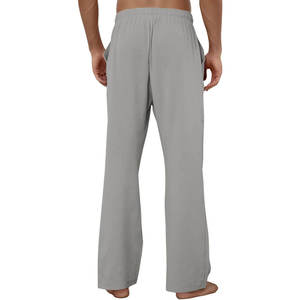 Pantalon de haute qualité 100% coton pour hommes conception personnalisée avec services OEM dernier style décontracté taille moyenne avant plat - Product Image 3