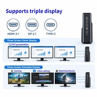 Mini PC robuste et durable avec processeur Intel N150 et GPU dédié NVIDIA MX550 4 Go GDDR6 VRAM DDR5, compatible Windows 10, Windows 11, Linux pour le bureau et la maison