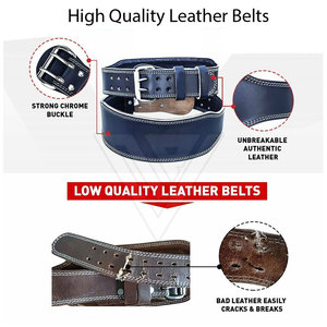 Cinturón de Entrenamiento de Neopreno Resistente para Levantamiento de Pesas, Soporte Lumbar de Cuero Genuino Negro para Hombres y Mujeres, Venta al por Mayor - Product Image 2