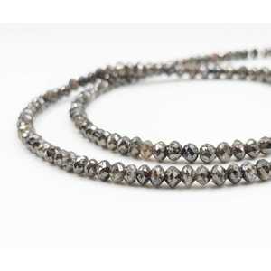 Perles Rondelles Facettées 100% Naturelles Champagne Scintillantes Diamants Libres 3-4.5mm Diamant Chocolat - Product Image 1