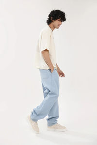 T-shirt pour homme de haute qualité imprimé à l'écran, coupe ample, 100% coton, épaules tombantes, prix bas, OEM - Product Image 6