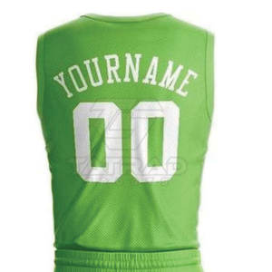 Dernier design d'uniforme de basket-ball respirant imprimé avec logo personnalisé et couleur unie pour les vêtements de sport pour hommes adultes - Product Image 4