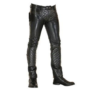 Pantalon de course de moto de meilleure qualité, coupe ajustée, personnalisé, nouvelle mode, pantalon de protection en cuir fabriqué en usine, dernière arrivée - Product Image 1