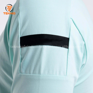 เสื้อโปโลผู้ชายระบายอากาศลายทึบแขนสั้นเสื้อโปโลขนาดพลัสไซส์ออกแบบได้ตามที่ต้องการ - Product Image 5