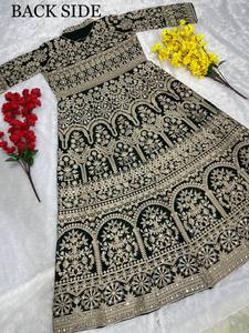 ใส่ออกกำลังกับ lehengas เย็บตะเข็บ Koti หนัก - Product Image 6