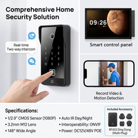 Videoportero Inteligente para el Hogar Hiwink 148 °   Cámara de Timbre con Cable POE y Gran Angular para ONVIF, con Control Remoto por Aplicación y Almacenamiento en Tarjeta SD