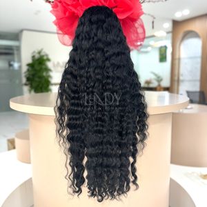 <b>Long</b> Length High Quality <b>Black</b> Bumerse Curly Natural Color <b>Wigs</b> From Vietnamese Human Hair Real Human Hair 2025 - Product Image 6