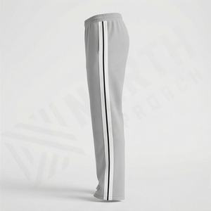 Thick Hip Hop Pants Custom <b>Trousers</b> Blank Wide Leg Sweat Pants Cotton Double <b>Waist</b> Straight Track Pants Flared Sweatpants <b>Men</b> - Product Image 3