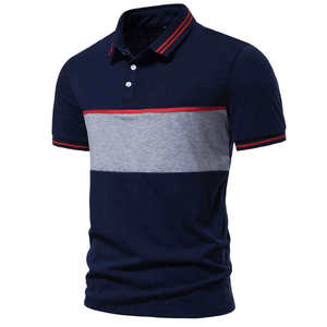 Polo de golf pour homme tendance, logo personnalisé, 100% coton, haute qualité, couleur unie - Product Image 1