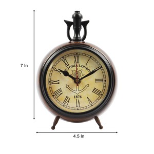 Reloj de mesa de madera vintage náutico para decoración de oficina en casa, reloj de escritorio náutico decorativo para interiores, cantidad a granel, decoración del hogar - Product Image 4