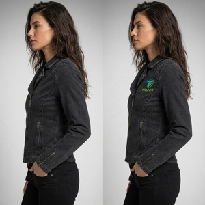 Veste en jean pour femme, collection hiver 2026, en coton imprimé, design personnalisé, respirante, prix raisonnable, vente en gros - Product Image 5